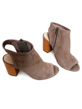 ALDO Open-Toe Suede Booties | Size 8 | Excellent Condition